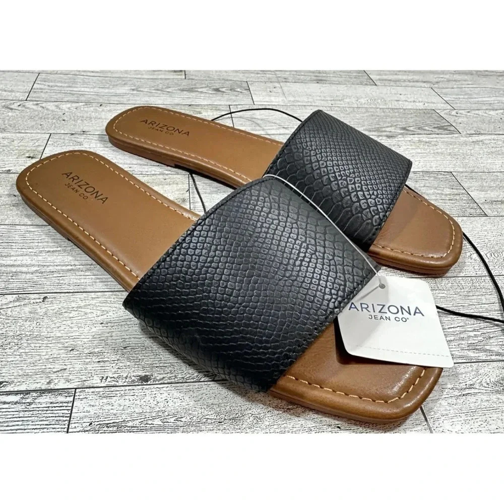 Arizona Jeans Co. Lupa Slip On Slides Flat Sandals Shoes size 10M